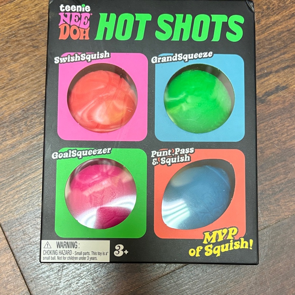 teenie NeeDoh Hot Shots Squish Toy Set - Multicolor
